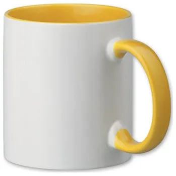 ON-DESIGN Hrnek barevný s vlastním POTISKEM Barva: žlutá