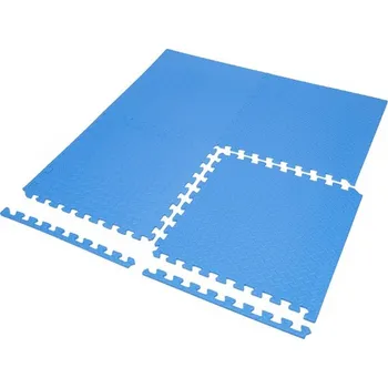 Zátěžová podložka Podložka na cvičení i pod fitness vybavení, Puzzle 61x61x1.0cm, modrá