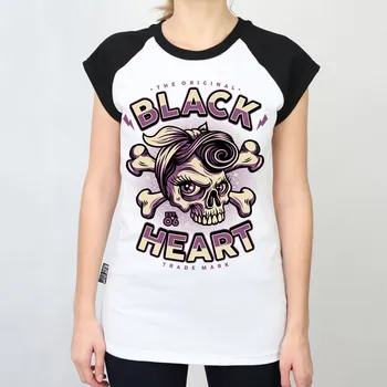 Dámské tričko Dámské Triko BLACK HEART BETTY RIZZO Barva: Bílá, Velikost: S
