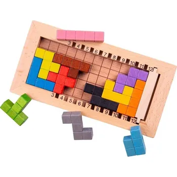 Dřevěná hračka Bigjigs Toys Dřevěný tetris