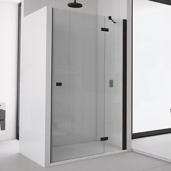 RONAL Jednokřídlé dveře s pevnou stěnou v rovině s vyrovnávacím profilem - montáž vpravo / 1 strana rohového vstupu AN13DSM10607