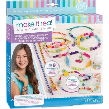 dětská sada na výrobu šperků Make It Real Náramky s přívěsky voňavé