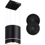 Klarstein Tron Ambience 38cm 521.4 m³/h Ostrůvková Digestoř Černý (10034213)