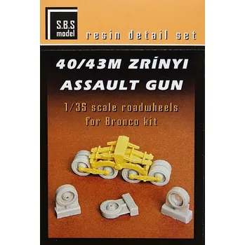 Plastikový model S.B.S model 1/35 40/43M Zrínyi - Roadwheels set (BRONCO)
