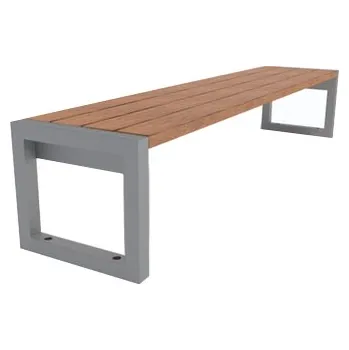 Zahradní lavice Kovová lavička OMEGA Volně stojící 175 cm