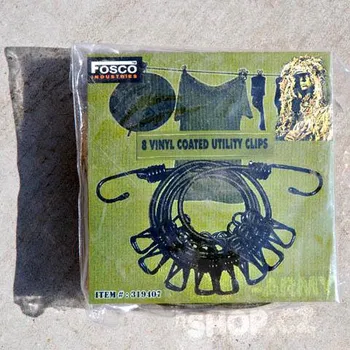 Lano Fosco® Industries Šňůra na prádlo s kolíčky, Barva: Camo green