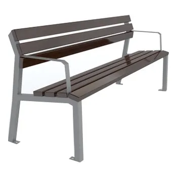 Zahradní lavice Kovová lavička RINT Volně stojící 175 cm