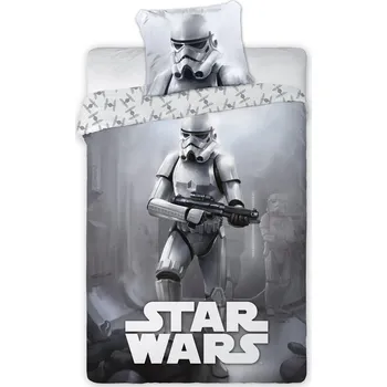 Povlečení Faro Star Wars Stromtrooper 140 x 200, 70 x 90 cm zipový uzávěr