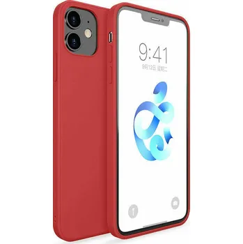 Silikonový kryt pro iPhone 12 - Červený