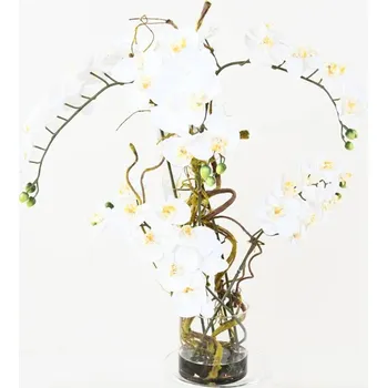 umělá květina Kompozice umělá PHALAENOPSIS, 80cm (Luxusní umělá květina)