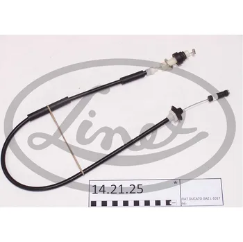 Lanko parkovací brzdy Lanko plynu, , 1305031080, 1318349080, LINEX, 14.21.25