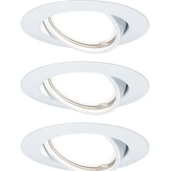 Venkovní osvětlení Paulmann 93426 LED base, set kulatých bodovek z hliníku v bílé úpravě, 3x5W LED 2700K GU10, 3 krokové stmívání, prům. 9cm