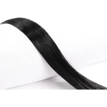 Příčesek Beauty for You Slovanské vlasy - rovné prameny s plochým hrotem, vlasy 40 cm, pro keratinovou nebo ultrazvukovou metodu VÝPRODEJ: 1 black - černá