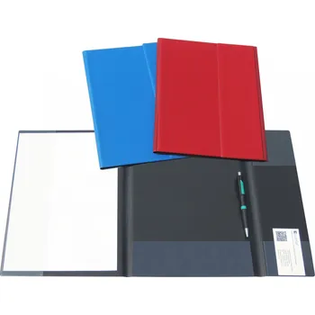 Složka A4 pro řidiče s klopou na stazky PVC - modrá