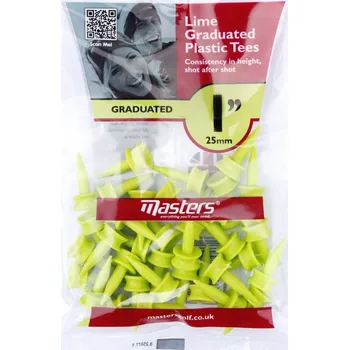 Masters Plastic Graduated Tees 1 Bag 35 Lime