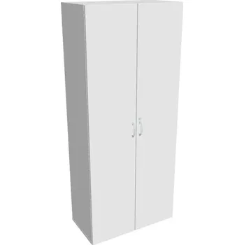 Kancelářský vozík HOBIS kancelářská šatní skříň - DZR 5 80 01, rozvorový zámek, bílá + doprava zdarma