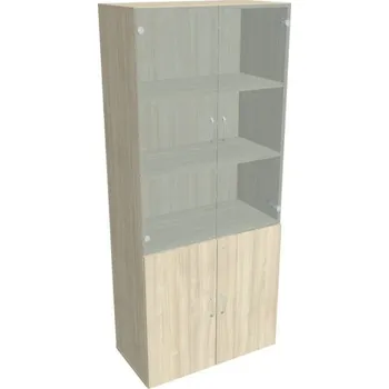 Kancelářský vozík HOBIS kancelářská policová skříň - DZ 5 80 09, zámek Huwill, akát + doprava zdarma