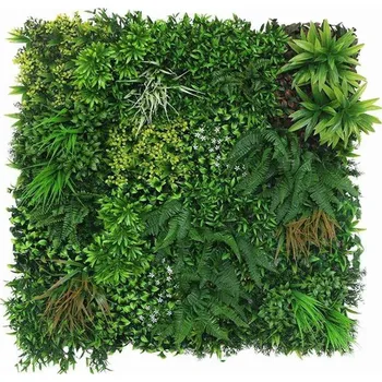 umělá květina Umělá živá zelená stěna VEGETACE, 100 x 100cm