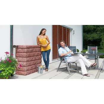 nádrž Nádrž na dešťovou vodu GRAF ROCKY 400 L cihlová (Sudy a barely)