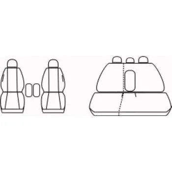 Potah sedadla Automega Autopotahy KIA VENGA, od r. 2009-2017, Dynamic žakar tmavý