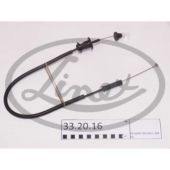 Lanko parkovací brzdy Lanko plynu, 111821, LINEX, 33.20.16