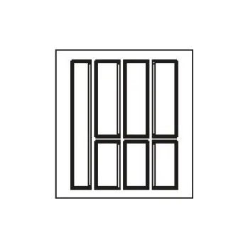 Příborník do zásuvky Agoform Classico 500 Černá