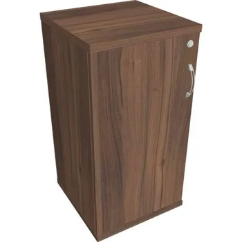 Kancelářský vozík HOBIS kancelářská policová skříň - SZ 2 40 01 L, zámek Huwill, ořech + doprava zdarma