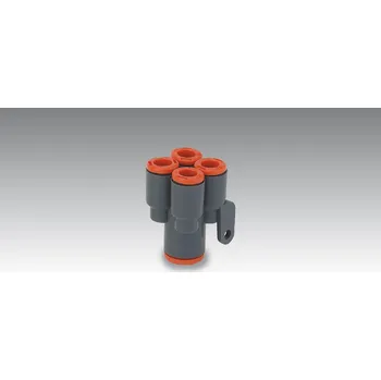Příslušenství ke kompresoru Nástrčná dvojitá rychlospojka Y-kus 4x4-1x4