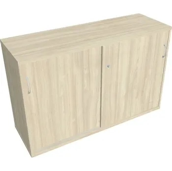 Kancelářský vozík HOBIS kancelářská policová skříň - SZ 2 120 02, zámek Huwill, akát + doprava zdarma