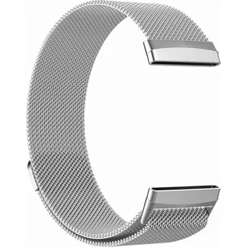 Ostatní příslušenství k chytrým hodinkám eses Milánský tah pro Fitbit Versa 3 a 4, Sense 1 a 2 - Stříbrný