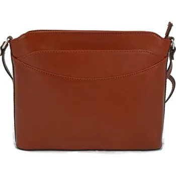 Kabelka Vere Pelle Kožená kabelka crossbody NICCOLA rezavá Barva: Rezavá