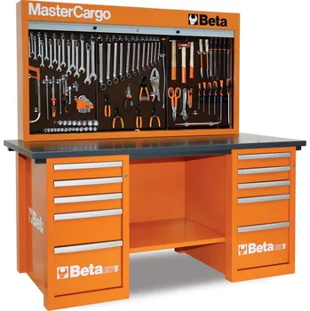 Dílenský stůl C57S B/O-MASTERCARGO PONK - SERVISNÍ STŮL ORANŽOVÝ