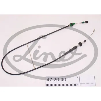 Lanko parkovací brzdy Lanko plynu, 1H0721555R, LINEX, 47.20.40