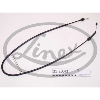 Lanko parkovací brzdy Lanko plynu, , 7700813985, LINEX, 35.20.43