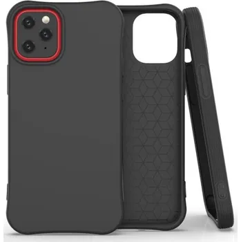 Pouzdro na mobilní telefon Matný měkký kryt pro iPhone 12 mini - černý