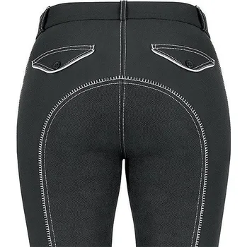 Jezdecké kalhoty USG Rajtky Lorie USG, s celokoženým sedem, dámské, černé 34