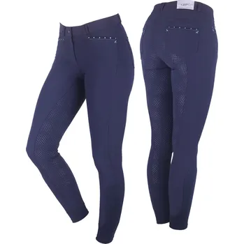 Jezdecké kalhoty QHP Rajtky Ize QHP, s gripem, dámské, navy 44