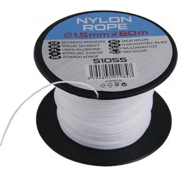 Obalový materiál Motouz / provázek silonový 1,5 mm x 80 m bílý