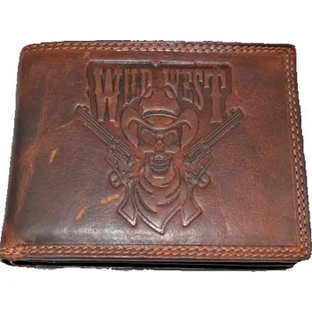 Peněženka Kožená peněženka lebka LPJR5103W245015