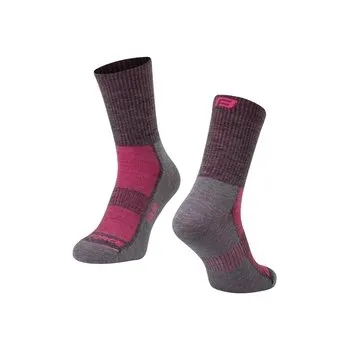 Pánské ponožky Force ponožky Polar S-M/36-41, šedo-růžová