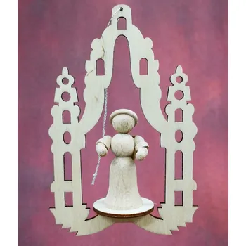 Vánoční dekorace OV - Anděl figurka - kostel