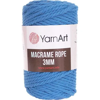 Příze YarnArt Macrame Rope 786, 3mm - modrá
