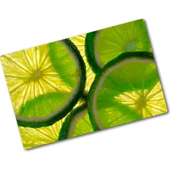 Kuchyňské prkénko Kuchyňská deska velká skleněná Limetka