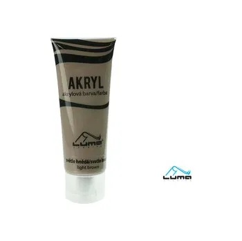 Speciální výtvarná barva Barvy akrylové 75ml, hnědá světle, LUMA