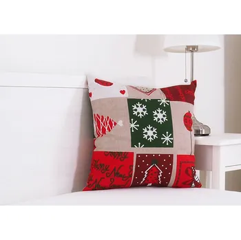 Dekorativní polštářek B.E.S. - Petrovice, s.r.o. Vánoční dekorační polštářek 45x45 - Vánoční patchwork