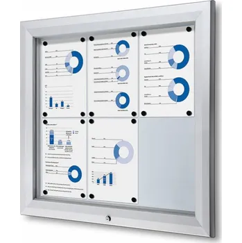 Jansen Display Venkovní vitrína typu T určená pro 6xA4 - Horizontální Množství: Od 5 ks