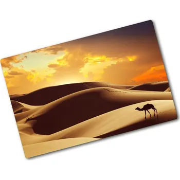 Kuchyňské prkénko Kuchyňská deska skleněná Velbloud Sahara
