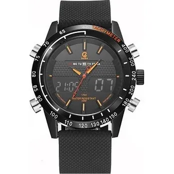 Hodinky Jeiso 1701 černá/oranžová