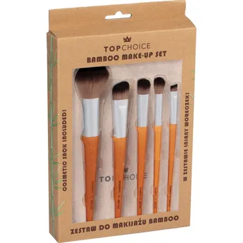 Kosmetická sada TOP CHOICE BAMBOO Dárková Sada kosmetických štětců 5ks 37474