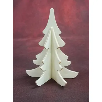 Vánoční dekorace Stromek skládací 3-dílný (120mm)